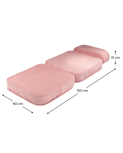 WIGIWAMA ištiesiamas fotelis Pink Mousse