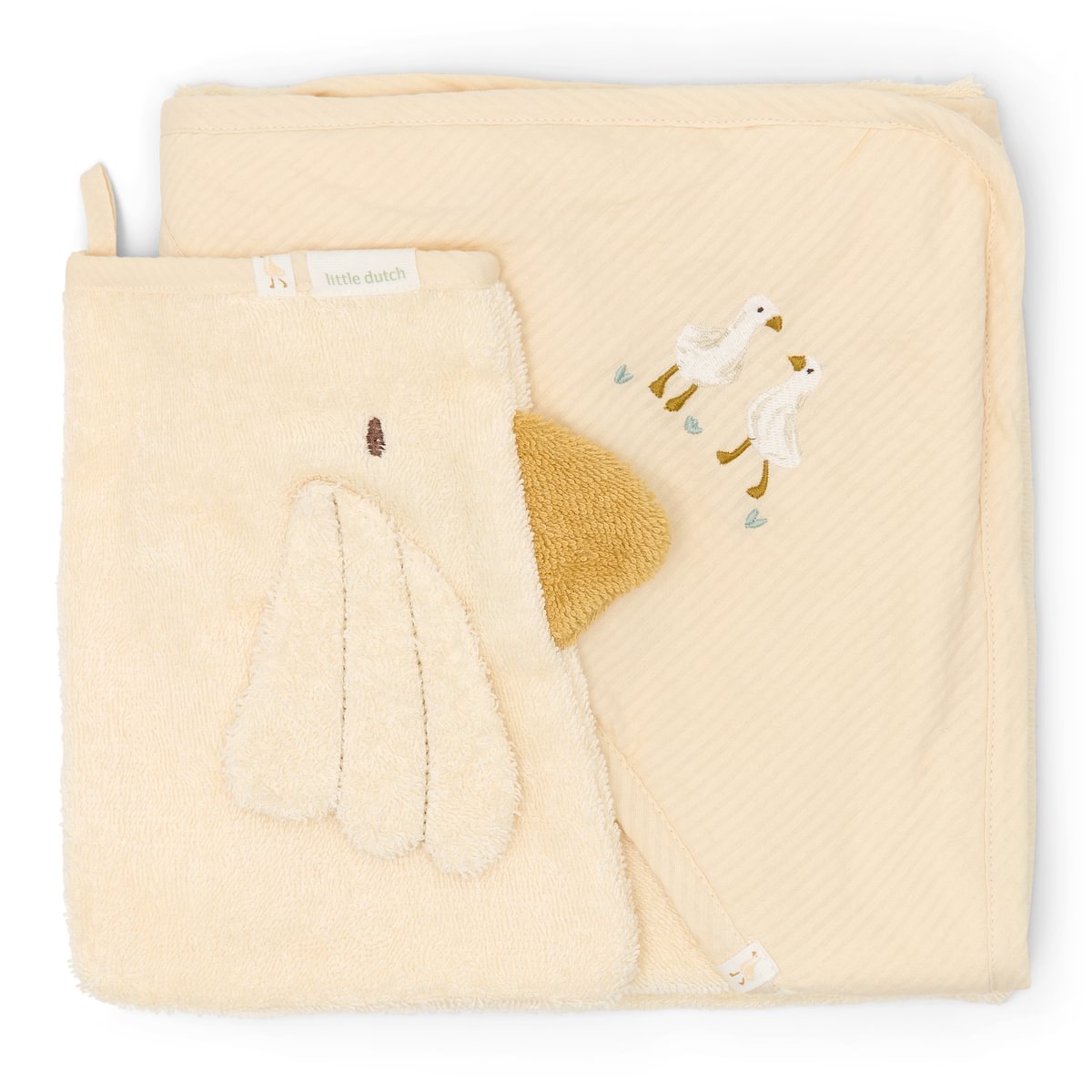 Little Dutch dovanų dėžutė su rankšluosčiu ir šluoste LITTLE GOOSE