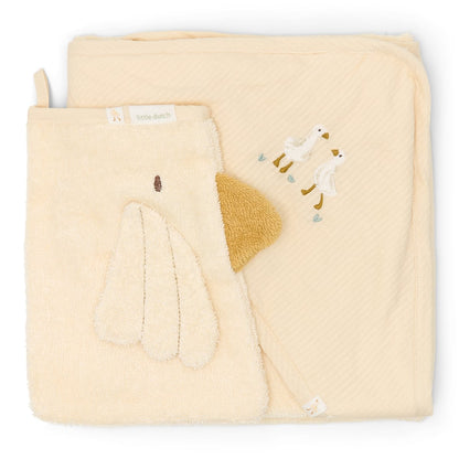 Little Dutch dovanų dėžutė su rankšluosčiu ir šluoste LITTLE GOOSE