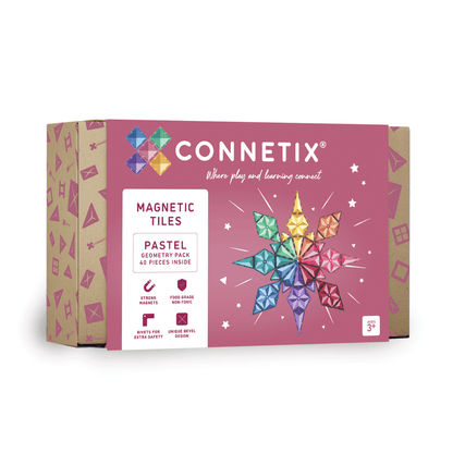 CONNECTIX Pastelinės geometrijos pakuotė 40 vnt