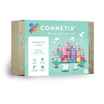 CONNETIX 120 dalių magnetinis konstruktorius Pastel Creative pack