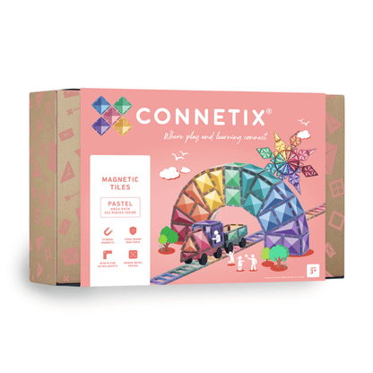 CONNETIX 202 dalių magnetinis konstruktorius Pastel Mega