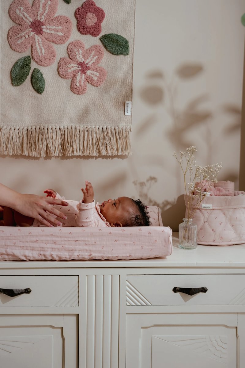 Little Dutch dygsniuotas daiktų laikymo krepšys mažas,PURE rožinė