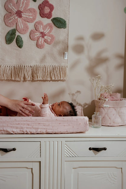 Little Dutch dygsniuotas daiktų laikymo krepšys mažas,PURE rožinė