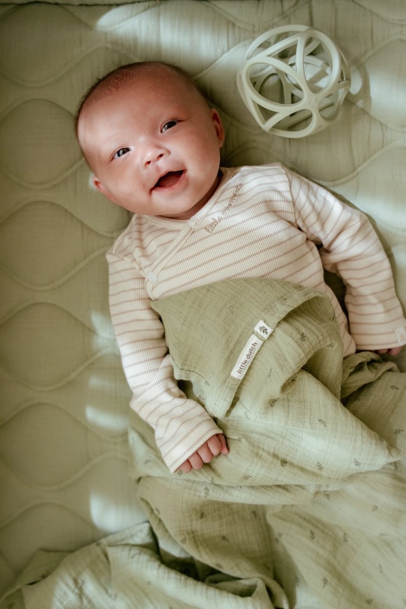 Little Dutch muslino vystyklai PURE Sage  120 x 120 cm