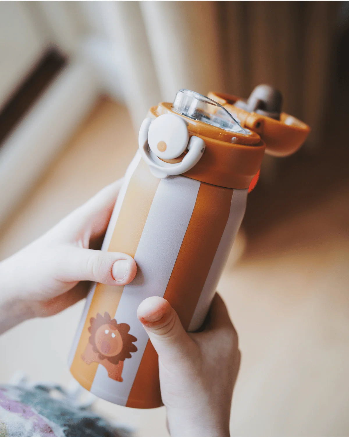 NOUI NOUI nerūdijančio plieno vandens buteliukas, LION 350 ml
