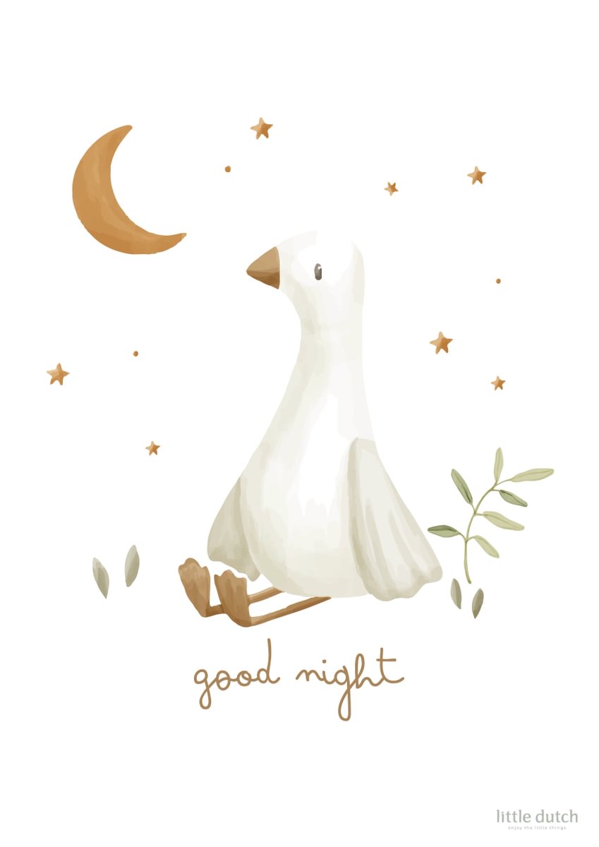 Little Dutch dvipusis plakatas LITTLE GOOSE