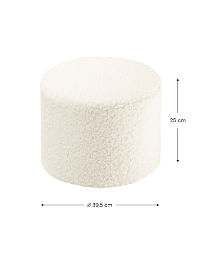 WIGIWAMA apvalus pufas Cream White