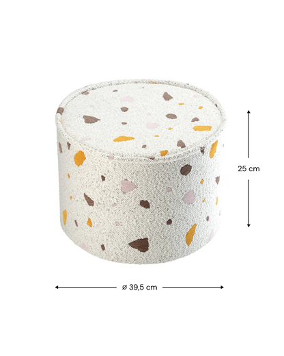 WIGIWAMA apvalus pufas Terrazzo Marble