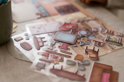 Little Dutch daugkartinio naudojimo lipdukų knygelė ROSA IR DRAUGAI