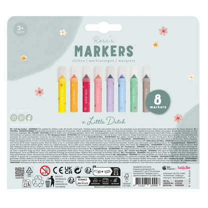 Little Dutch flomasteriai ROSA IR DRAUGAI