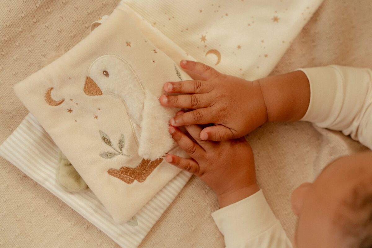 Little Dutch minkšta žaidimų knyga NEWBORN NATURALS