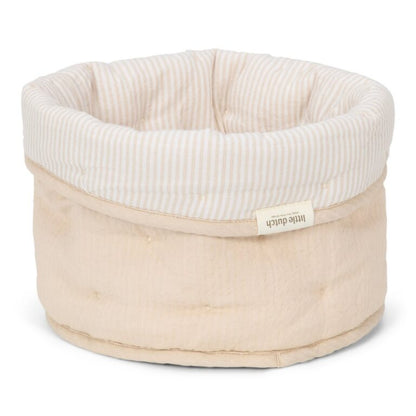 Little Dutch dygsniuotas daiktų laikymo krepšys mažas,PURE smėlinė