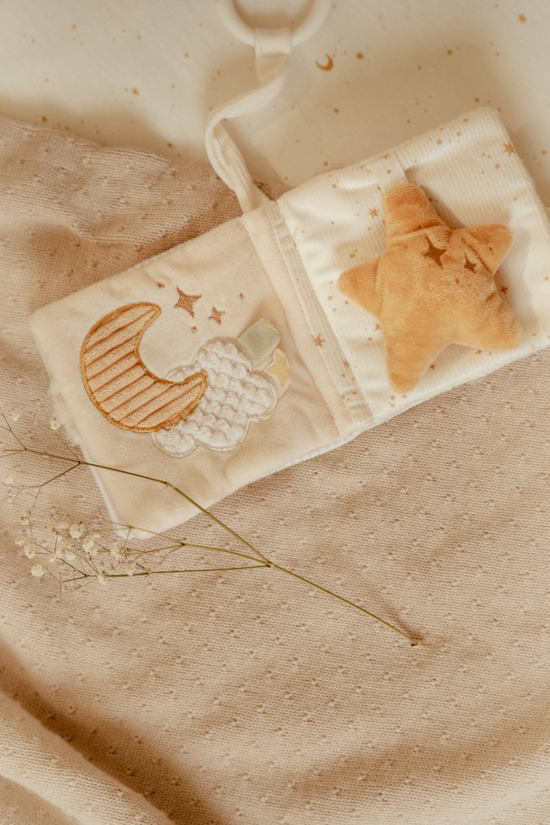 Little Dutch minkšta žaidimų knygelė NATURALS NEWBORNS