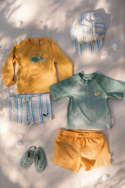 Little Dutch paplūdimio šlepetės SEASHELLS & STRIPES