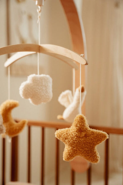 Little Dutch medinė muzikinė karuselė NEWBORN NATURALS