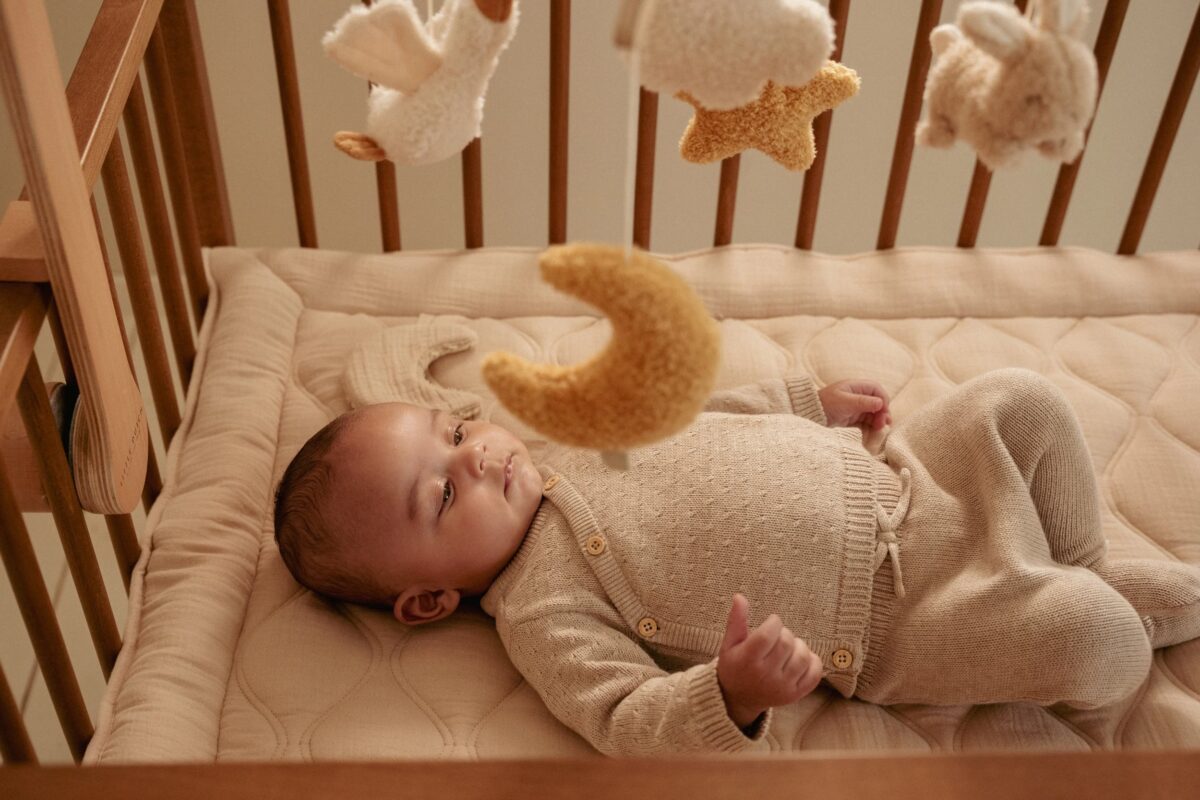 Little Dutch medinė muzikinė karuselė NEWBORN NATURALS